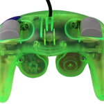 Gamecube ovladač zelený crystal
