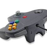 N64 černý ovladač