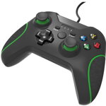 USB kabelový ovladač pro PC černý XBOX design