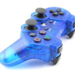 Ovladač PS3 Bluetooth modrý transparent Ovladač PS3 Bluetooth modrý transparent