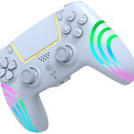 PC Bezdrátový ovladač bílý s RGB podsvícením 