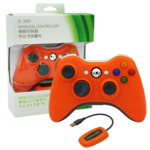 Bezdrátový ovladač XBOX 360 / PC 2,4 GHz oranžový Bezdrátový ovladač XBOX 360 / PC 2,4 GHz oranžový