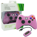 Bezdrátový ovladač XBOX 360 / PC 2,4 GHz růžový Bezdrátový ovladač XBOX 360 / PC 2,4 GHz růžový