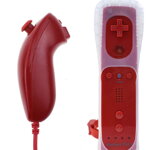 Wii Remote Controller + Nunchuck červený Wii Remote Controller + Nunchuck červený