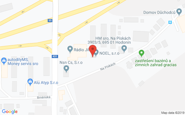 Google map: Na pískách 3275/3